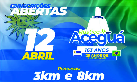 Rústica de Aniversário de 163 Anos de Aceguá