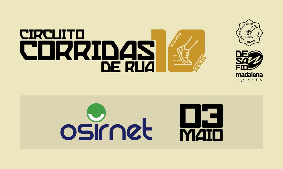 Circuito Corridas de Rua de Bagé 2026 - Ano 10 - Etapa Osirnet