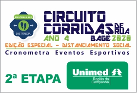 2ª Etapa - Circuito Corridas de Rua de Bagé 2020 - Ano 4 - Edição Especial